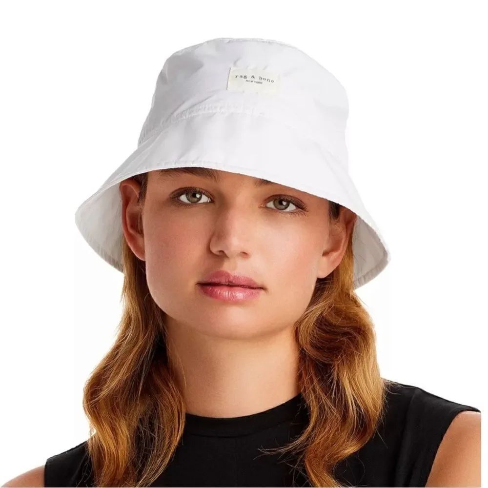 RAG & BONE NWT Addison White Bucket Hat - Size S/M